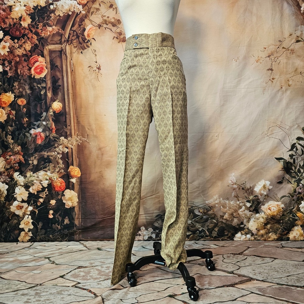 Vintage DEADSTOCK 1970s Levis Sta-Prest Slacks Pants Tan Diamond Flare 31x32 NWT - Picture 5 of 16